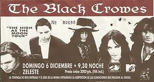 FRIDAY NIGHT LIVE (1): The Black Crowes - Sala Zeleste, Barcelona 06/12/1992