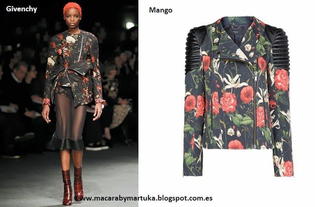 Clones: Cazadora biker Givenchy Vs Mango