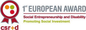 Logotipo First European Awar for Social Entrepreneurship and Disability - Promoting Social Investment