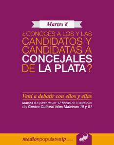 Debate con candidatos a Concejales de La Plata mediospop