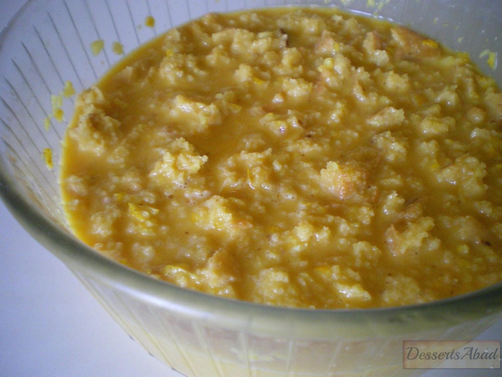 Flan pastelero al horno con pasas