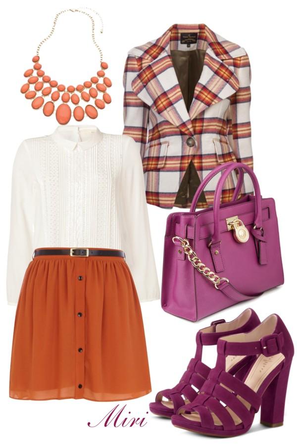 Orange and magenta style