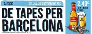 Banner Ruta de Tapes per Barcelona 2013