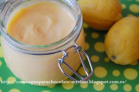 CREMA DE LIMÓN O LEMON CURD.