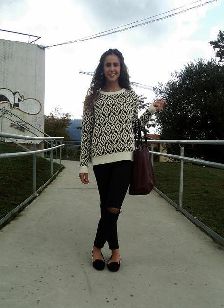 Comfy look black and white