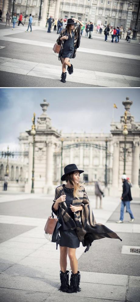 street style barbara crespo c&a perfect poncho royal palace madrid sendra boots christys hat street style barbara crespo c&a perfect poncho royal palace madrid sendra boots christys hat