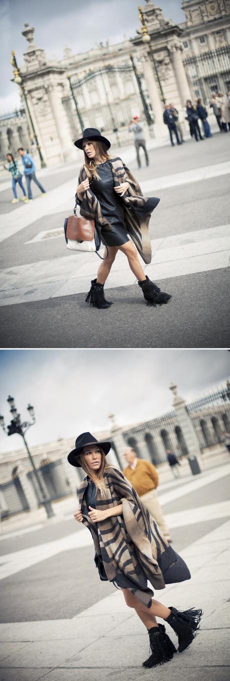 street style barbara crespo c&a perfect poncho royal palace madrid sendra boots christys hat street style barbara crespo c&a perfect poncho royal palace madrid sendra boots christys hat