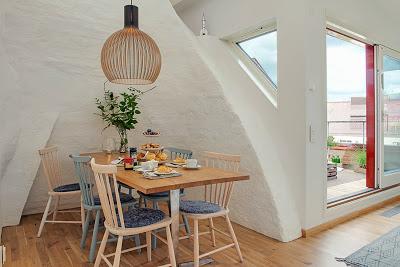 Apartamento Nórdico con toques Rústicos