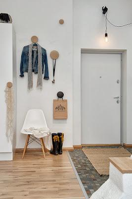 Apartamento Nórdico con toques Rústicos