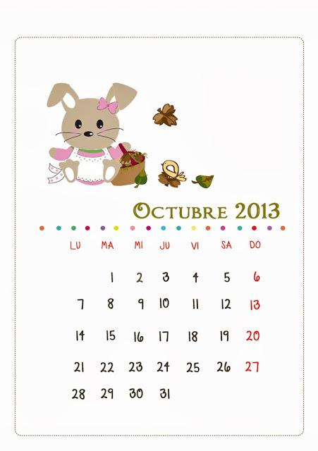 calendario infantil octubre