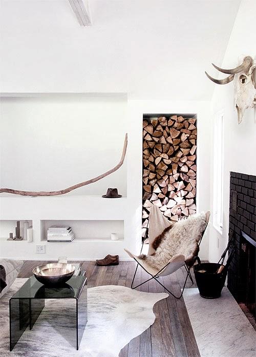 Una casa de campo monocromática con aire escandinavo.