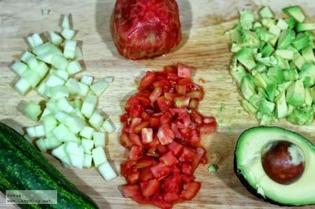 Ensalada de la huerta con aliño de albahaca para Love my salad Ensalada de la huerta con aliño de albahaca para Love my salad
