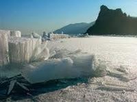 El tren que circuló sobre el hielo del Baikal