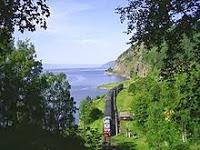 El tren que circuló sobre el hielo del Baikal