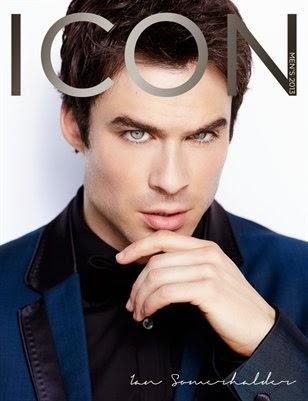 Portada + scans de Ian Somerhalder en Icon Magazine