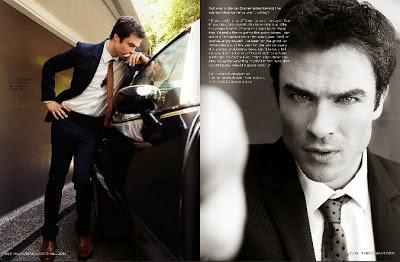 Portada + scans de Ian Somerhalder en Icon Magazine