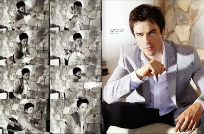 Portada + scans de Ian Somerhalder en Icon Magazine