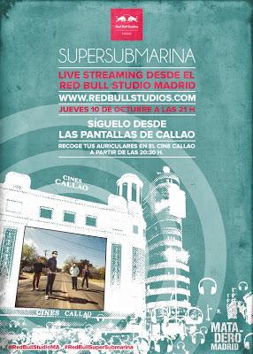 RED BULL STUDIO LIVE PRESENTA: SUPERSUBMARINA (10 DE OCTUBRE)