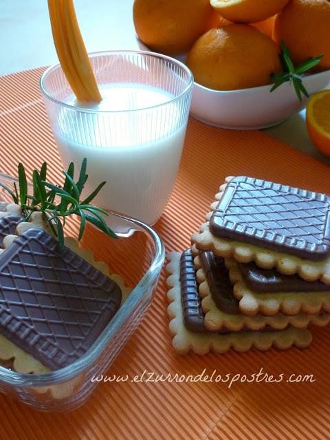 Galletas de Romero y Naranja con Chocolate