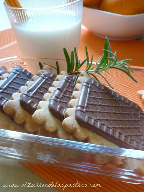 Galletas de Romero y Naranja con Chocolate