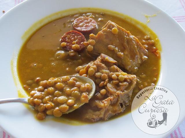 LENTEJAS ESTOFADAS EN CRUDO