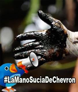 Tuitazo junto a Ecuador: #LaManoSuciaDeChevron, 9 de octubre