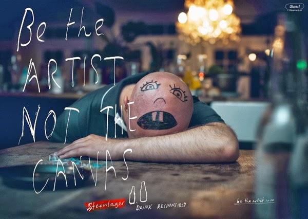 Creatividad publicitaria Steinlager Beer