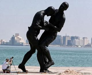 La estatua de Zidane se mudó a Qatar