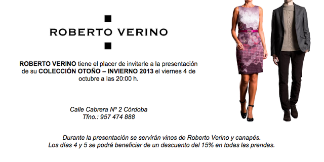 PRESENTACIÓN DE LA COLECCIÓN OTOÑO-INVIERNO 2013 ROBERTO VERINO