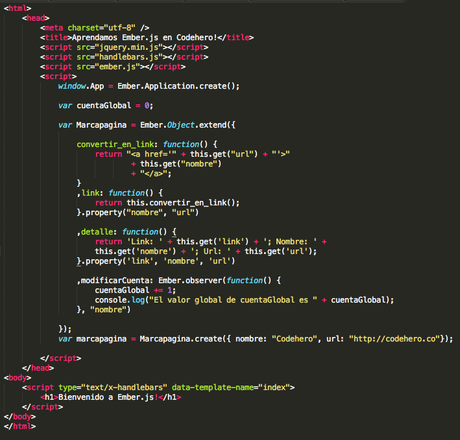 Ember.js desde Cero: Observadores ember-js-html-II