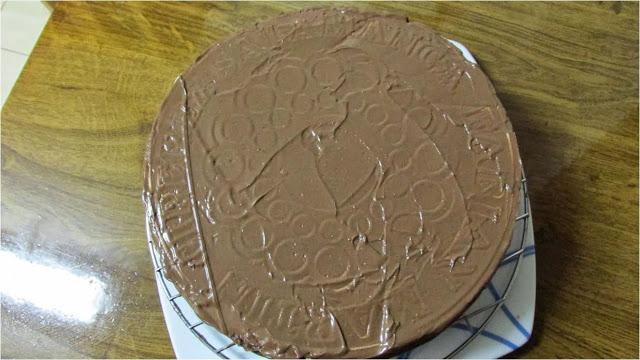 TARTA DE OBLEAS Y NUTELLA