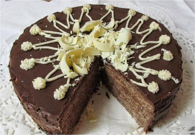TARTA DE OBLEAS Y NUTELLA