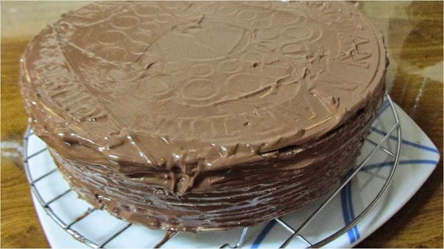 TARTA DE OBLEAS Y NUTELLA