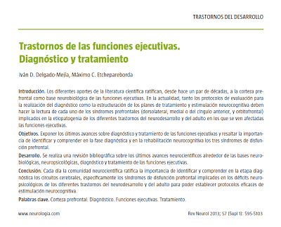 Trastornos de las Funciones Ejecutivas - Delgado-Mejía y Etchepareborda