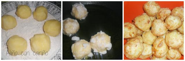 BOLAS DE PURÉ DE PATATA