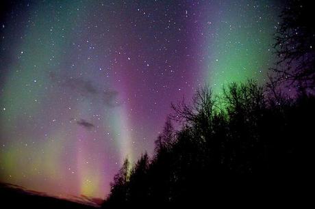 Aurora boreal en Fairbanks, Alaska