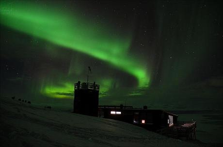 Aurora boreal en Abisko, Suecia