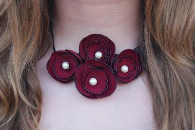 Burgundy flowers