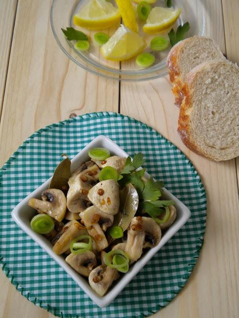 Ensalada otoñal de champiñones