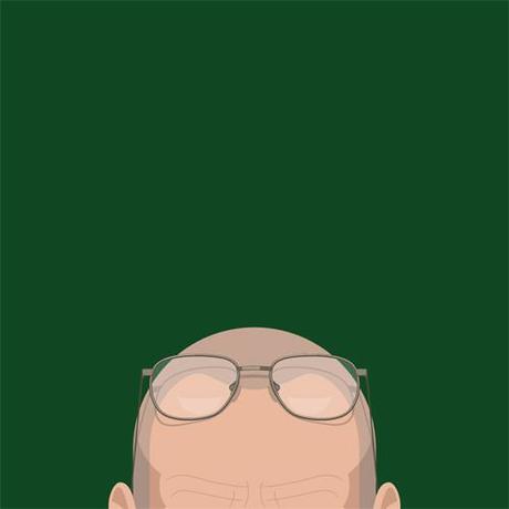 Las calvas más famosas del mundo ilustradas