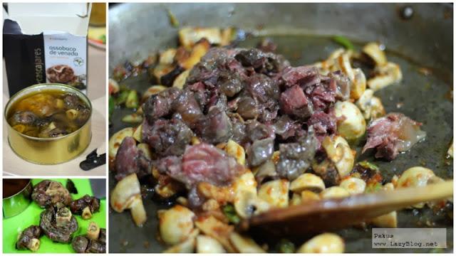 Arroz meloso con venado y hongos. Receta