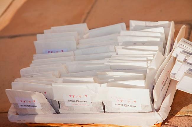 Boda Sister: Las bolsas de confeti personalizado