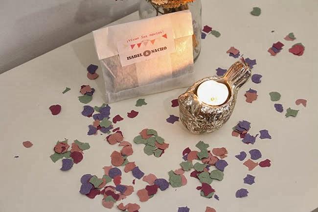 Boda Sister: Las bolsas de confeti personalizado