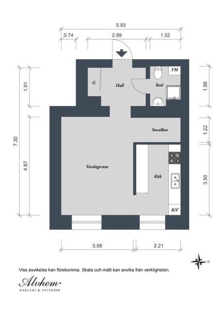 muebles de diseño e ikea inspiración interiores espacios pisos pequeños diseño de interiores escandinavo decoración nórdica escandinava decoracion diseño interiores decoración de pisos pequeños mini pisos cocinas modernas pequeñas cocinas blancas pequeñas blog decoración nórdica 