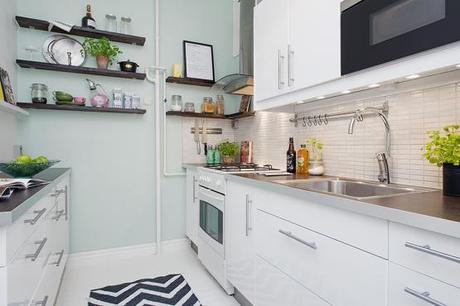 muebles de diseño e ikea inspiración interiores espacios pisos pequeños diseño de interiores escandinavo decoración nórdica escandinava decoracion diseño interiores decoración de pisos pequeños mini pisos cocinas modernas pequeñas cocinas blancas pequeñas blog decoración nórdica 