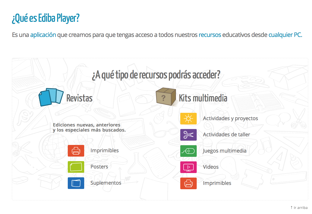 Ediba Player: Contenidos educativos para descargar