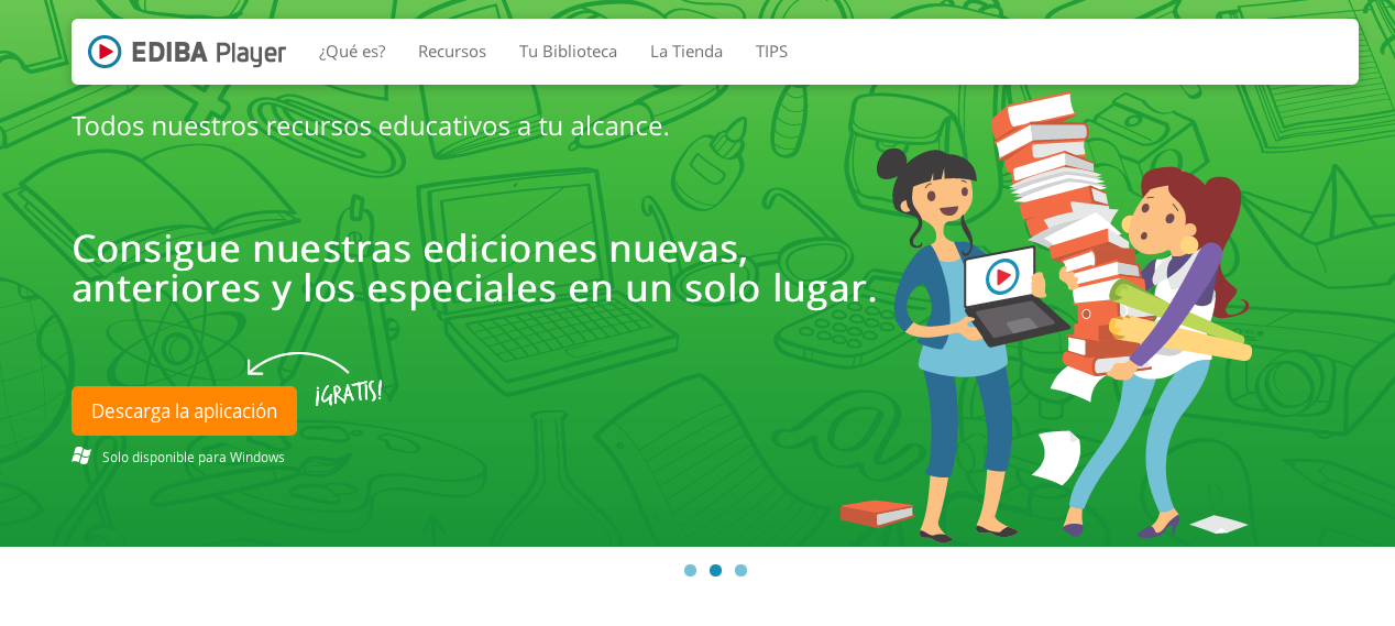 Ediba Player: Contenidos educativos para descargar