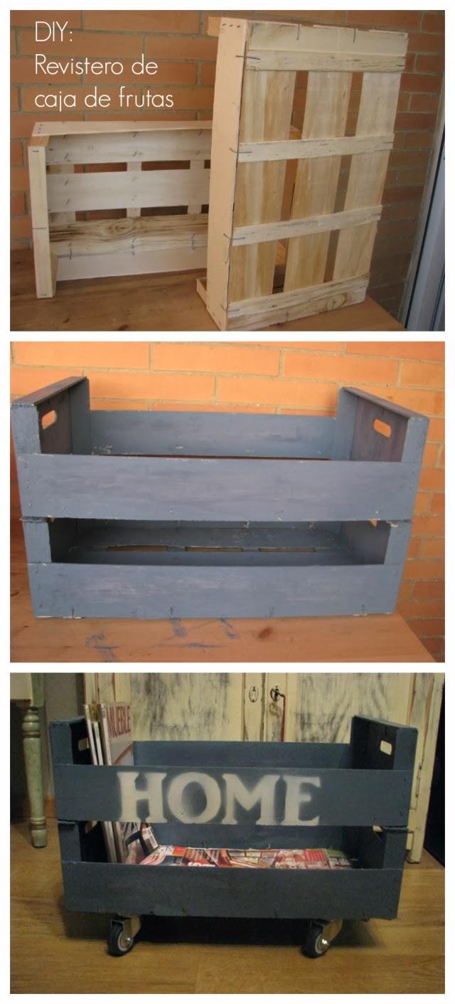 Diy: Un revistero con una caja de frutas