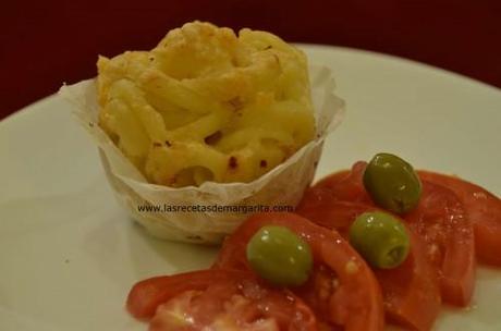 Muffin de Cappelletti con queso-Receta para niños