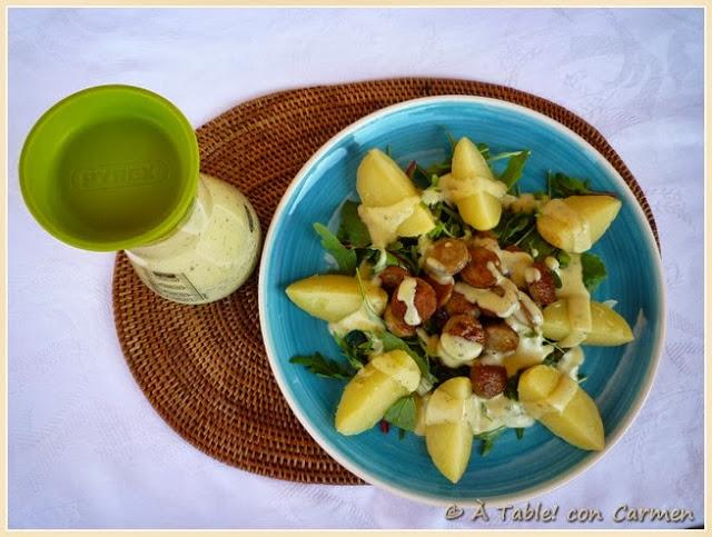 Vinagreta de Yogur, Menta y Limón